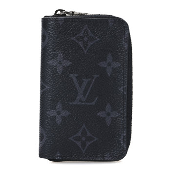 LOUIS VUITTON Monogram Eclipse Zippy Coin Purse Vertical
