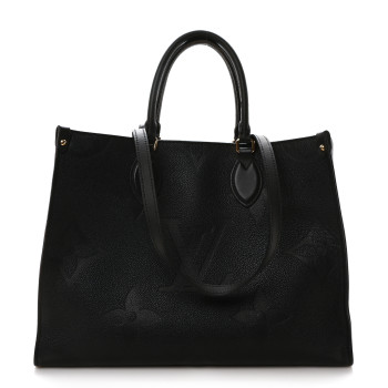 LOUIS VUITTON Empreinte Monogram Giant Onthego MM Black