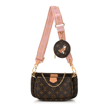 LOUIS VUITTON Monogram My LV World Tour Multi Pochette Accessories Rose Clair