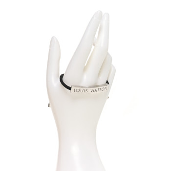 LOUIS VUITTON Nylon LV Space Bracelet Black