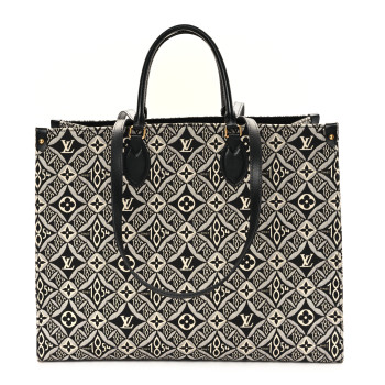 LOUIS VUITTON Jacquard Since 1854 Onthego GM Grey