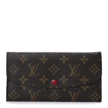 LOUIS VUITTON Monogram Emilie Wallet Fuchsia