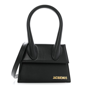 JACQUEMUS Smooth Calfskin Le Chiquito Moyen Black
