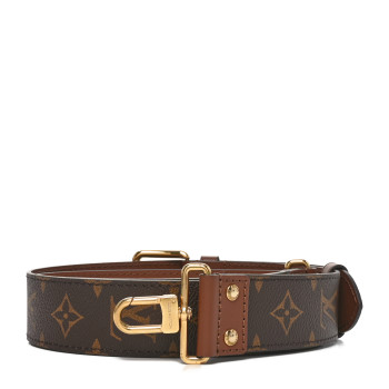 LOUIS VUITTON Monogram Adjustable Papillon Shoulder Strap Brown