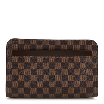 LOUIS VUITTON Damier Ebene Pochette Saint Louis Clutch