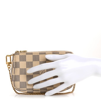 LOUIS VUITTON Damier Azur Mini Pochette Accessories