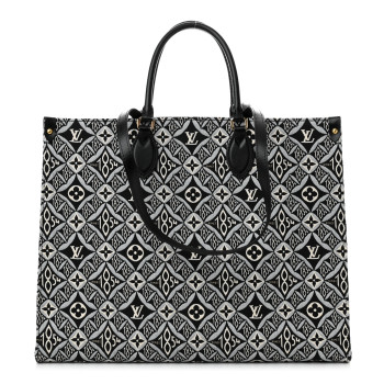 LOUIS VUITTON Jacquard Since 1854 Onthego GM Grey