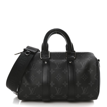 LOUIS VUITTON Reverse Monogram Eclipse Keepall Bandouliere 25