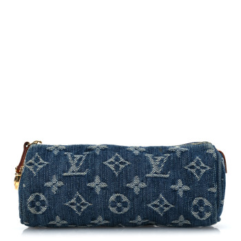 LOUIS VUITTON Monogram Denim Speedy GM Pochette Case