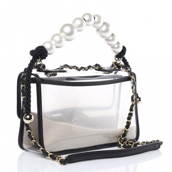 国内発送シャネル サンド バイ ザ シーPVC Chanel Medium Clear PVC Sand By the Sea Flap Bag - Luxe Du Jour