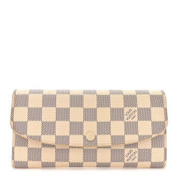 LOUIS VUITTON Damier Azur Emilie Wallet