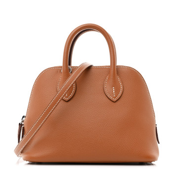 HERMES Evercolor Verso Mini 1923 Bolide Gold Bleu Du Nord