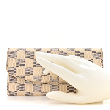 LOUIS VUITTON Damier Azur Emilie Wallet