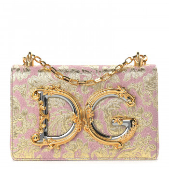 Dolce & Gabbana クリスタル フラワー ショルダーバッグ ピンク Dolce & Gabbana クリスタル フラワー ショルダーバッグ ピンク