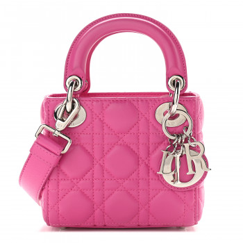 【ヴィンテージ】Rank:S☆Dior Dark Pink Mini Micro-Cannage bbda69375f370fc0a97c51de025820