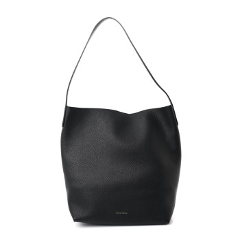 MANSUR GAVRIEL Pebbled Calfskin Mini Everyday Cabas Black