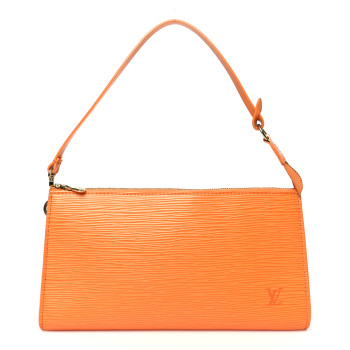LOUIS VUITTON Epi Pochette Accessories 24 Mandarin
