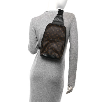 LOUIS VUITTON Monogram Macassar Avenue Sling Bag NM