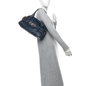 GUCCI Guccissima Large Wave Boston Blue