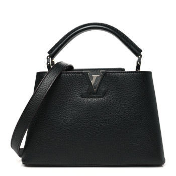 LOUIS VUITTON Taurillon Capucines BB Black
