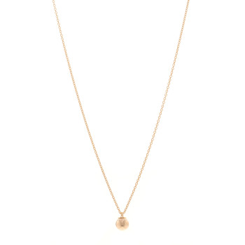TIFFANY 18K Rose Gold 8mm HardWear Ball Pendant Necklace