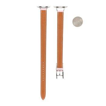 HERMES Swift 42mm Apple Watch Double Tour Hapi Band Mauve Pale
