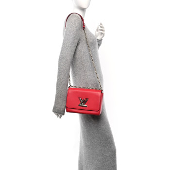 LOUIS VUITTON Epi Twist Shoulder Bag MM Coquelicot
