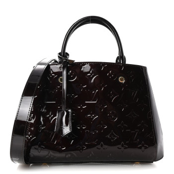 LOUIS VUITTON Vernis Montaigne BB Amarante