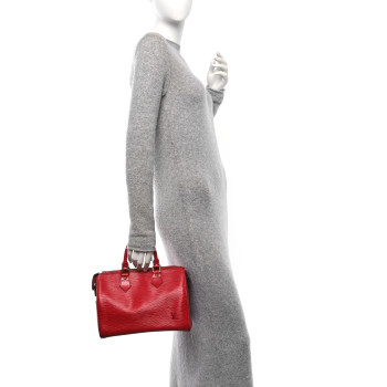 LOUIS VUITTON Epi Speedy 25 Castillan Red