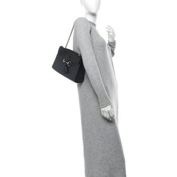GUCCI Microguccissima Medium Emily Chain Shoulder Bag Black