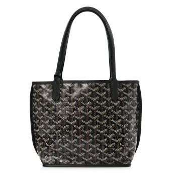 GOYARD Goyardine Reversible Mini Anjou Black