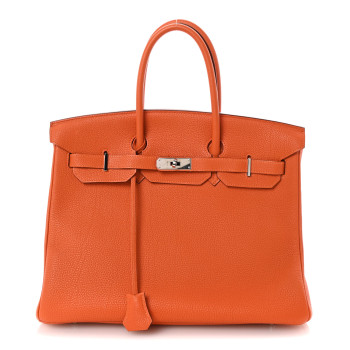 HERMES Togo Birkin 35 Orange