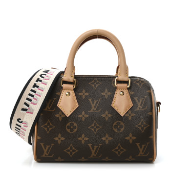 LOUIS VUITTON Monogram Speedy Bandouliere 20 Black