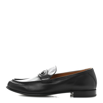 VALENTINO GARAVANI Calfskin Mens VLogo Loafers 43.5 Black