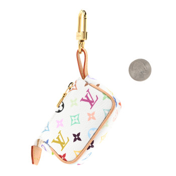 LOUIS VUITTON LV X TM Monogram Multicolor Micro Pochette White