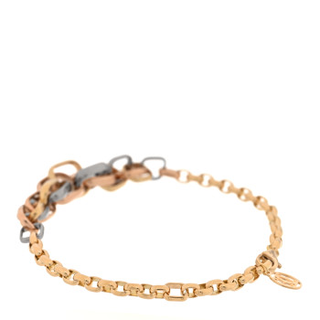 CARTIER 18K Pink Yellow White Gold Trinity Cushion Shaped Bracelet