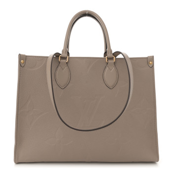 LOUIS VUITTON Empreinte Monogram Giant Onthego MM Tourterelle