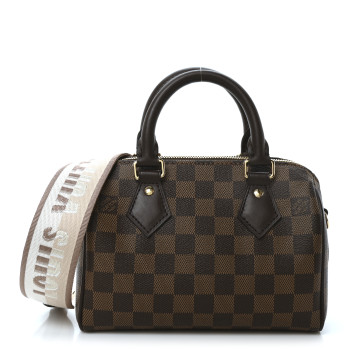 LOUIS VUITTON Damier Ebene Speedy Bandouliere 20