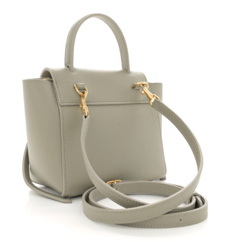 CELINE Grained Calfskin Pico Belt Bag Green Clay