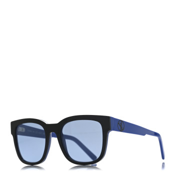 LOUIS VUITTON Acetate Outerspace Square Sunglasses Z1095W Black Blue
