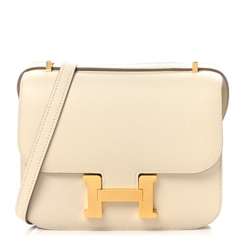HERMES Epsom Constance 18 Craie