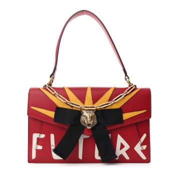 GUCCI Calfskin Osiride Future Top Handle Bag Red