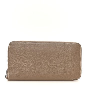 HERMES Epsom Silk'In Wallet Etoupe