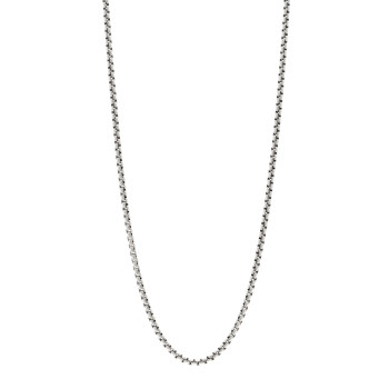 DAVID YURMAN Sterling Silver 3.6mm Medium Box Chain Necklace 24"