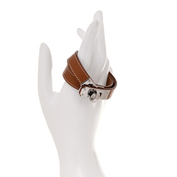 HERMES Swift Kelly Double Tour Bracelet T3 Gold