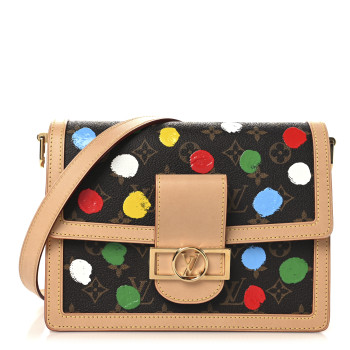 LOUIS VUITTON LV X YK Monogram Dots Dauphine MM Multicolor
