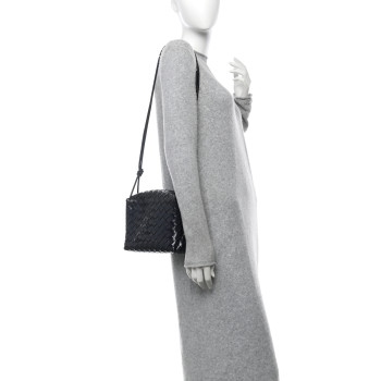 BOTTEGA VENETA Polished Nappa Intrecciato Knot Small Loop Camera Bag Space