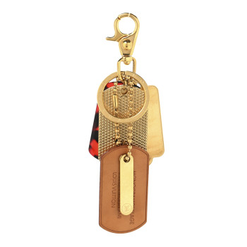 LOUIS VUITTON Monogramouflage Bag Charm Red