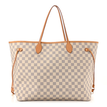 LOUIS VUITTON Damier Azur Neo Neverfull GM Rose Ballerine
