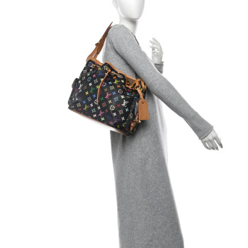 LOUIS VUITTON Monogram Multicolor Petit Noe Black